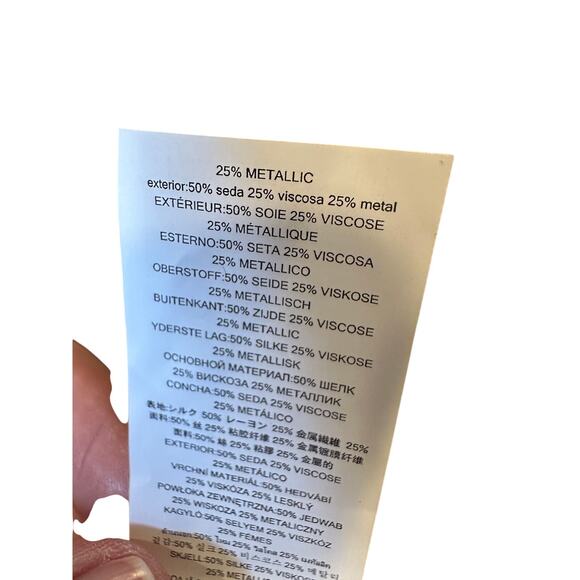 Michael Kors Size 8 Metallic Animal Print Shift Dress Short Sleeve Black Gold - Picture 8 of 9